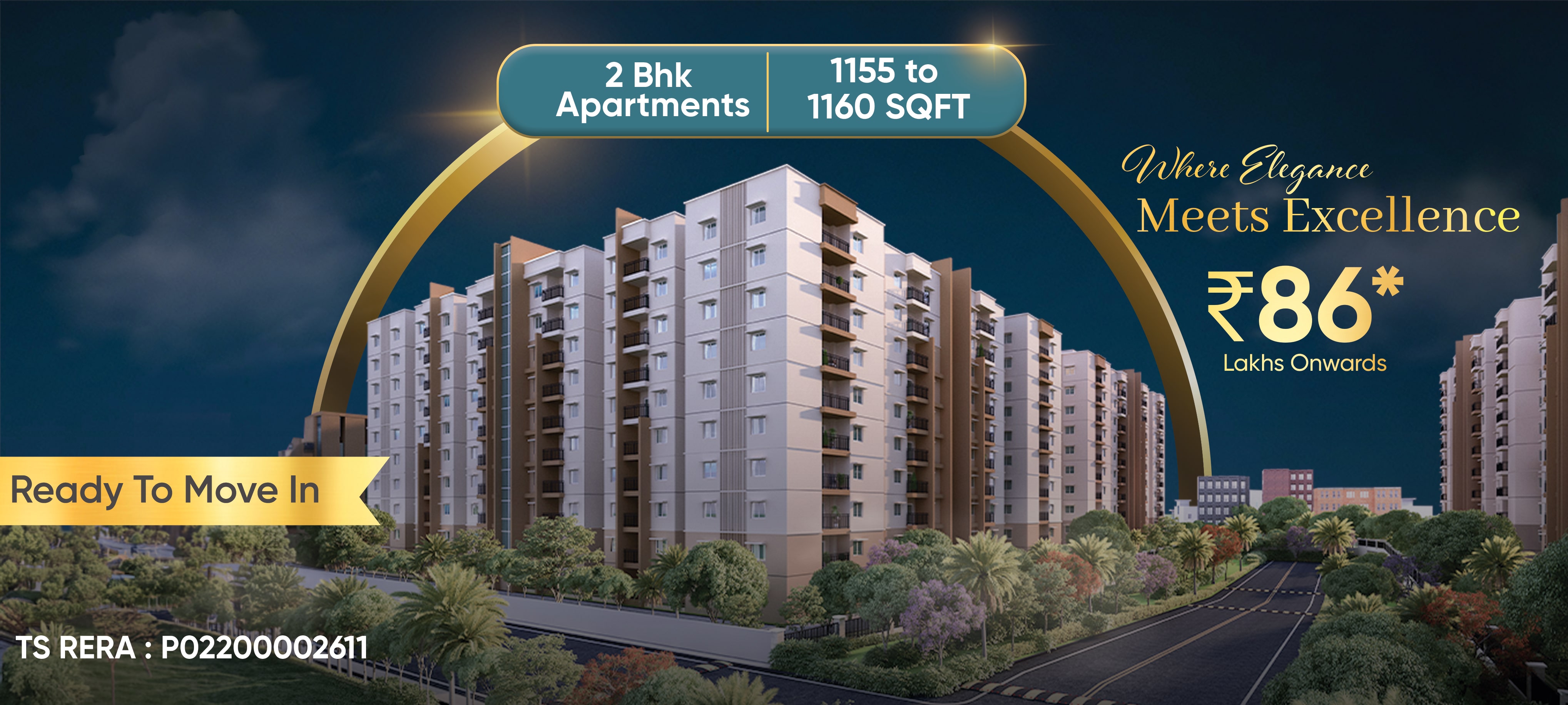 Ready to move in flats for sale in Kukatpally